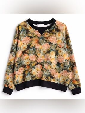 Selkie The Pillow Sweater In Multi Size XS Floral Oversized Fête Des Fleurs